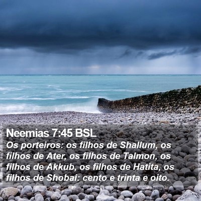 Neemias 7:45 BSL Bible Verse Image