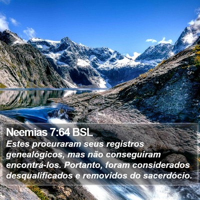 Neemias 7:64 BSL Bible Verse Image