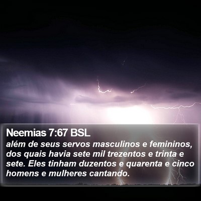 Neemias 7:67 BSL Bible Verse Image