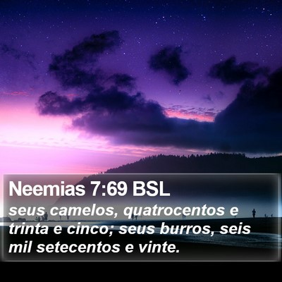 Neemias 7:69 BSL Bible Verse Image