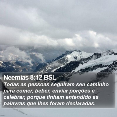 Neemias 8:12 BSL Bible Verse Image