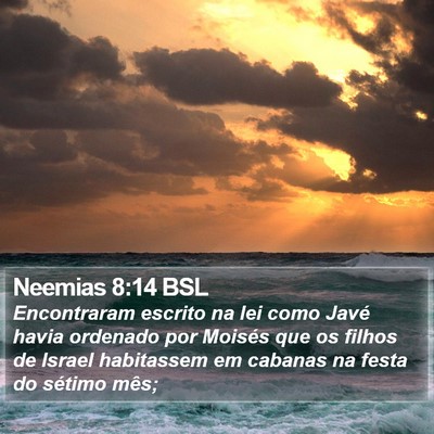 Neemias 8:14 BSL Bible Verse Image