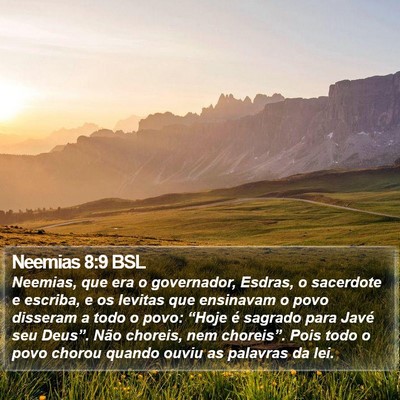Neemias 8:9 BSL Bible Verse Image