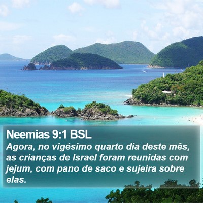 Neemias 9:1 BSL Bible Verse Image