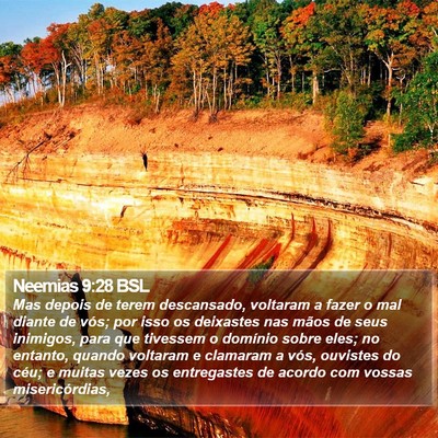 Neemias 9:28 BSL Bible Verse Image