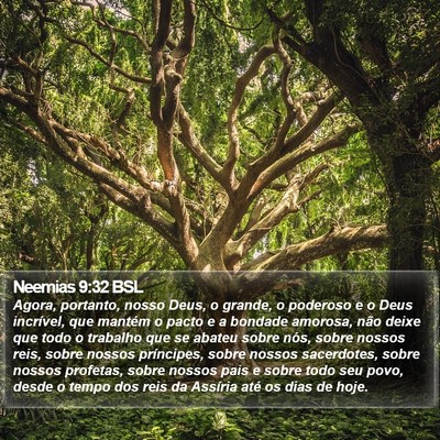Neemias 9:32 BSL Bible Verse Image