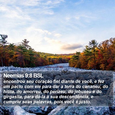 Neemias 9:8 BSL Bible Verse Image