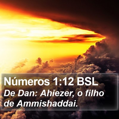 Números 1:12 BSL Bible Verse Image