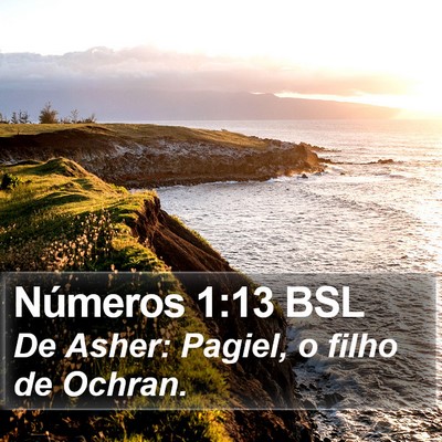 Números 1:13 BSL Bible Verse Image