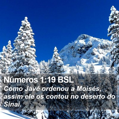 Números 1:19 BSL Bible Verse Image