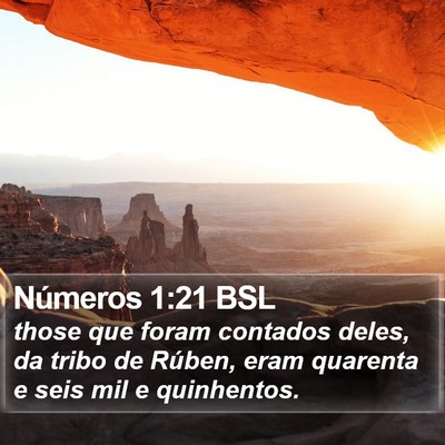 Números 1:21 BSL Bible Verse Image