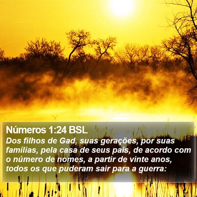 Números 1:24 BSL Bible Verse Image