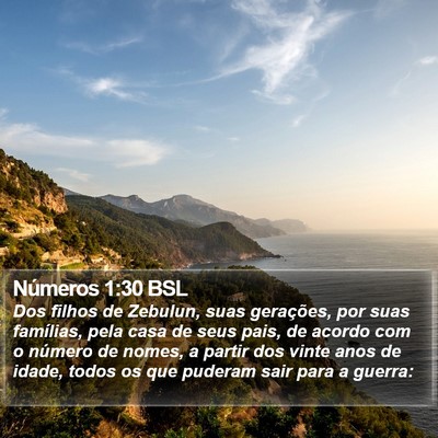 Números 1:30 BSL Bible Verse Image