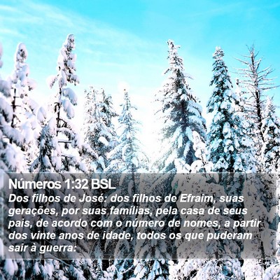 Números 1:32 BSL Bible Verse Image