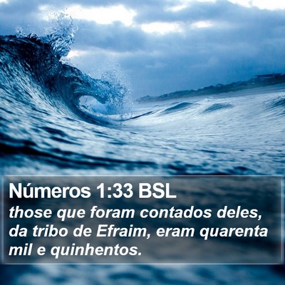 Números 1:33 BSL Bible Verse Image