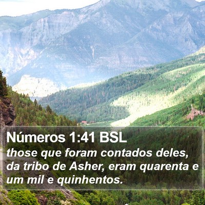 Números 1:41 BSL Bible Verse Image