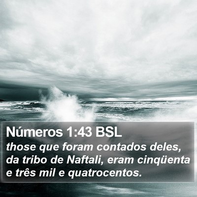 Números 1:43 BSL Bible Verse Image