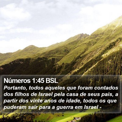 Números 1:45 BSL Bible Verse Image
