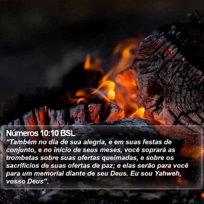Números 10:10 BSL Bible Verse Image
