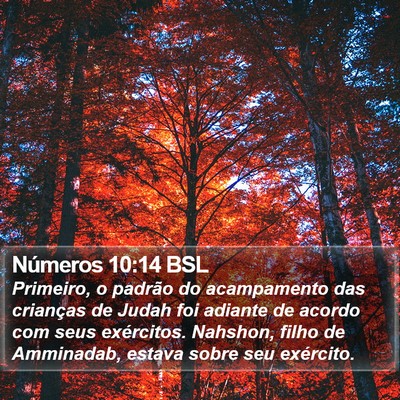 Números 10:14 BSL Bible Verse Image