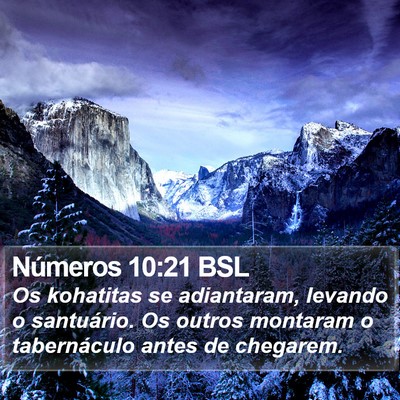 Números 10:21 BSL Bible Verse Image