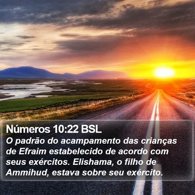 Números 10:22 BSL Bible Verse Image