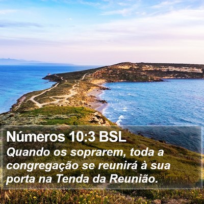 Números 10:3 BSL Bible Verse Image