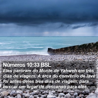 Números 10:33 BSL Bible Verse Image