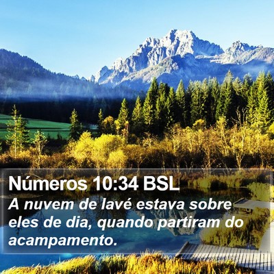 Números 10:34 BSL Bible Verse Image