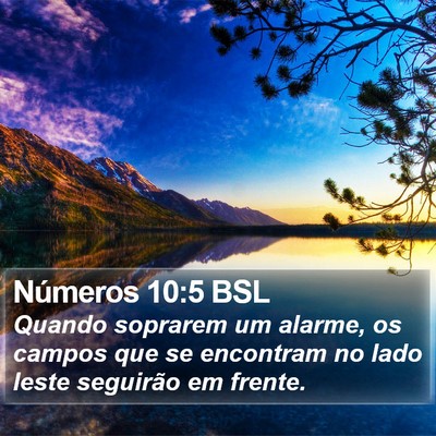 Números 10:5 BSL Bible Verse Image