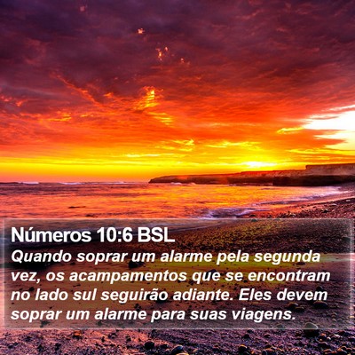 Números 10:6 BSL Bible Verse Image