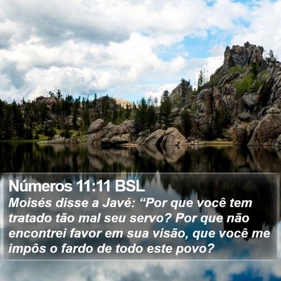 Números 11:11 BSL Bible Verse Image