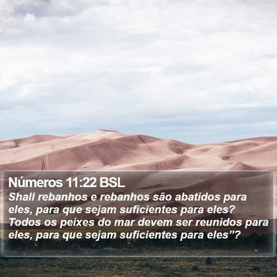 Números 11:22 BSL Bible Verse Image