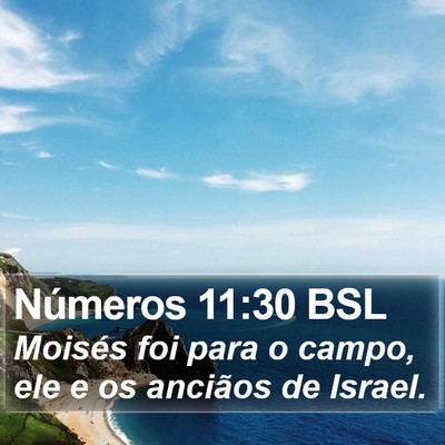 Números 11:30 BSL Bible Verse Image