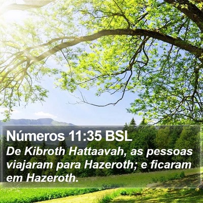 Números 11:35 BSL Bible Verse Image