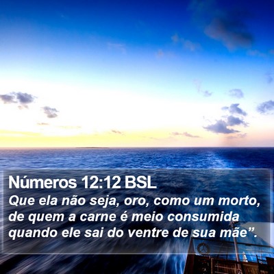 Números 12:12 BSL Bible Verse Image