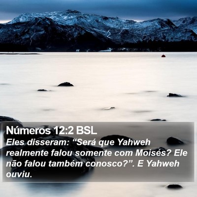 Números 12:2 BSL Bible Verse Image