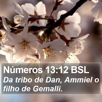 Números 13:12 BSL Bible Verse Image