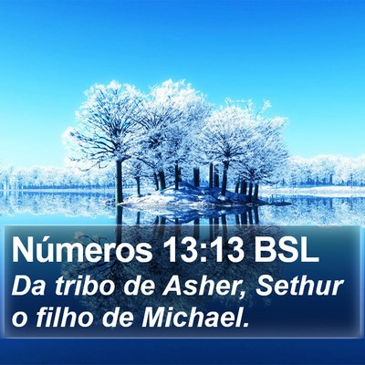 Números 13:13 BSL Bible Verse Image