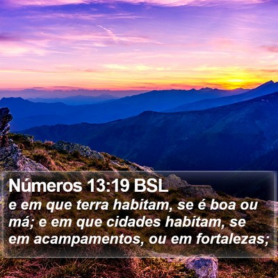 Números 13:19 BSL Bible Verse Image