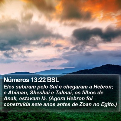 Números 13:22 BSL Bible Verse Image