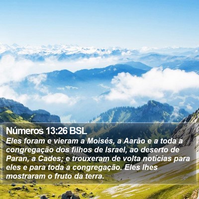Números 13:26 BSL Bible Verse Image