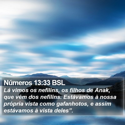 Números 13:33 BSL Bible Verse Image