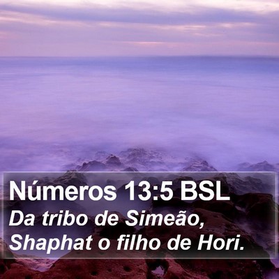 Números 13:5 BSL Bible Verse Image