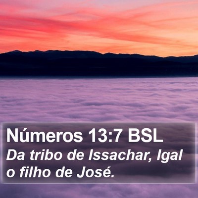 Números 13:7 BSL Bible Verse Image