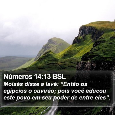 Números 14:13 BSL Bible Verse Image