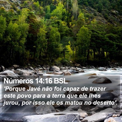 Números 14:16 BSL Bible Verse Image