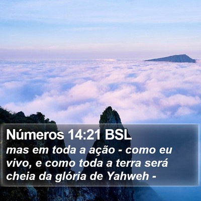 Números 14:21 BSL Bible Verse Image