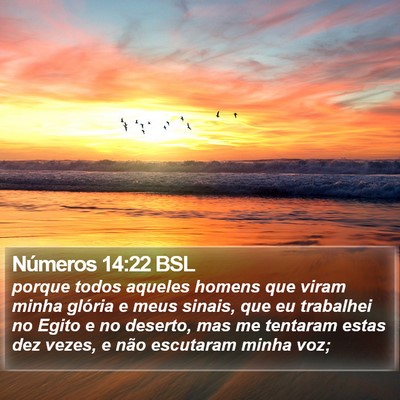 Números 14:22 BSL Bible Verse Image