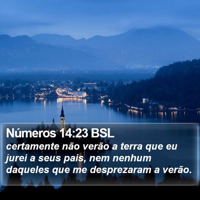 Números 14:23 BSL Bible Verse Image